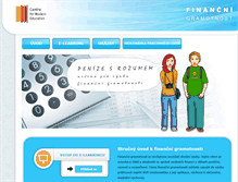 Tablet Screenshot of financnigramotnost.cfme.net